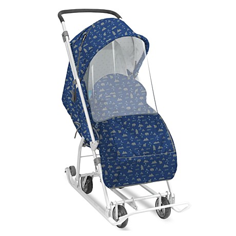 Коляска комбинированная с трансформируемым кузовом, принт: северный (арт.У3-1К/1)