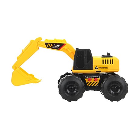 Машина пластик свет-звук ЭКСКАВАТОР, 15,5 см, подв. дет., инерц.,кор. Технопарк