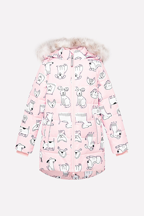 Куртка удлиненнаая для девочки Рост/ОГ/ОТ 110-116/64/54, арт. ВК 34038/н/1 УЗ