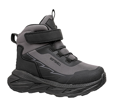 Ботинки детские ТМ Qwest, р-р:32-38, цв.серый/черный, арт. 252B-F4-6326