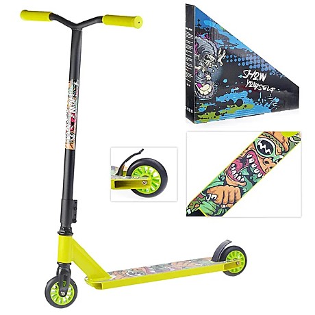 Самокат трюковый, колёса PU/95 мм., в ассортименте, в коробке, арт. U038400Y