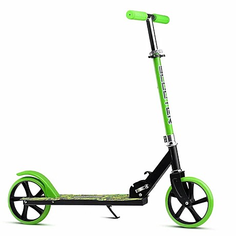 Самокат 2-х кол., зеленый, d 200 мм., PU, в коробке, арт. U012005Y