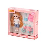 Кукла "Маша" (16 см) в парке + аксессуары (3 элемента) (в коробке №2)