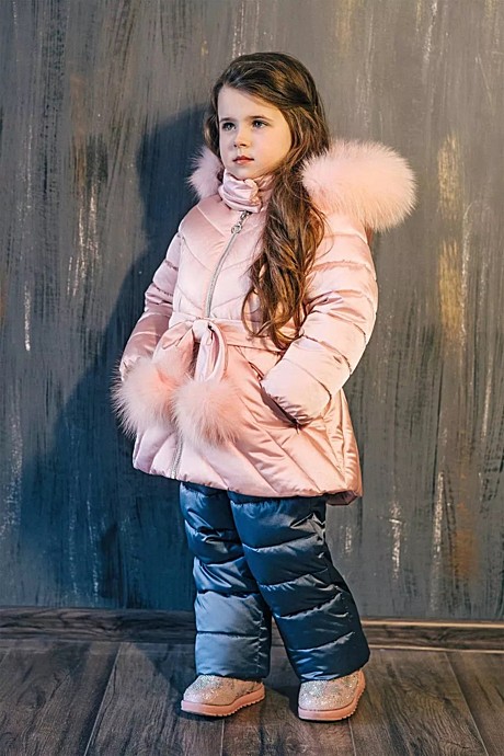 Костюм для девочки р-р: 92-56-51, цв.нежно-розовый/серо-синий, арт. З-797/ЗС-798