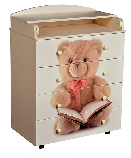 Комод детский с пеленальной доской МДФ 800/4 