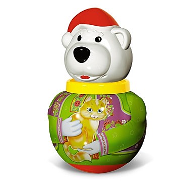 Неваляшка малая белый медведь 