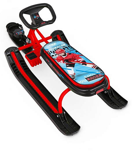 Снегокат «Тимка спорт 5», графити на красном (красный лак каркас) (арт. ТС5/ГК2)