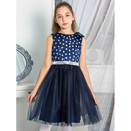 Платье для девочки р/р: 134/68, цв. белый, арт. 21-196_2