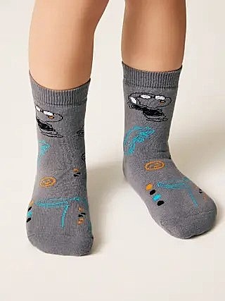 Носки детские Conte kids soft-tiki, размер 16, рис. 765, серый, арт.21С-13СП