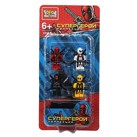Конструктор фигурки супер герои - 4 шт. Город мастеров, арт. 18143-ZH
