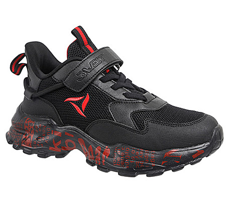 Полуботинки детские типа кроссовки TM Qwest, р-р: 32-38, цв. черный, арт. 221K-F16-2932