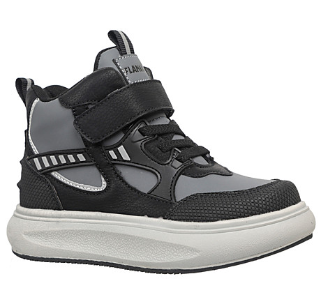 Ботинки детские ТМ Flamingo, р-р:28-33, цв.серый/чёрный, арт. 242B-Z3-5401