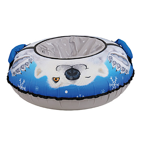 Тюбинг Игрушка с круговым дизайном Nika с белым медведем, 850 мм., арт. ТБ3К-85/БМ