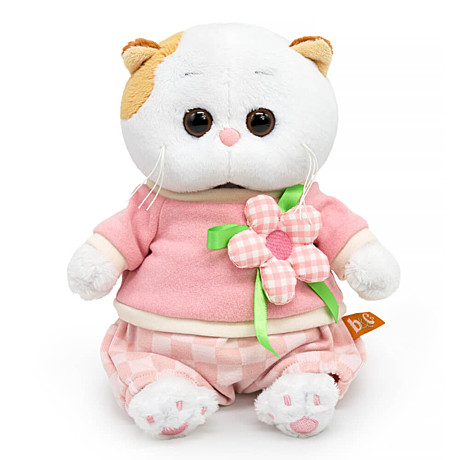 Кошка Ли-Ли BABY в свитшоте с цветком, арт. LB-146
