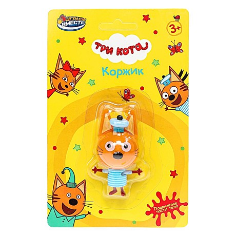 Фигурка Три Кота 6 см, подвижные части тела, на блистере ИГРАЕМ ВМЕСТЕ, арт. PF-3C-KORZHIK-RU